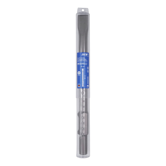 HHW ดอกสกัดปลายแบน Hex 30 ขนาด 32 มม.ยาวรวม 400 มม. Hex 30 Flat chisel Size 32 mm. Complete Length 400 mm