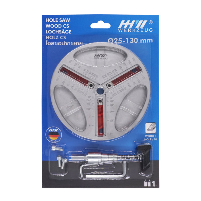 HHW โฮลซอปากขยาย Adjustable Hole Saw for Wood