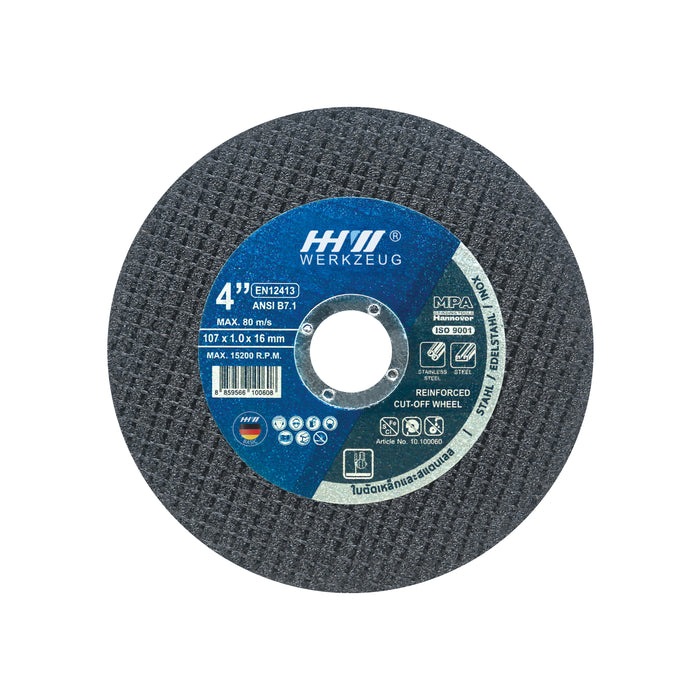 HHW ใบตัดเหล็กและสแตนเลส 4, 14, 16 นิ้ว / CUTTING DISC 4, 14, 16" FOR METAL AND STEEL