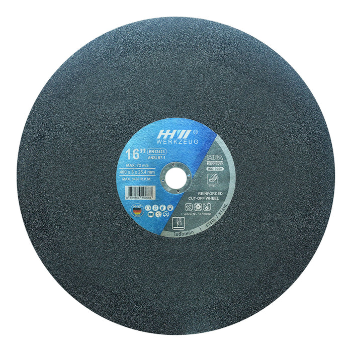 HHW ใบตัดเหล็กและสแตนเลส 4, 14, 16 นิ้ว / CUTTING DISC 4, 14, 16" FOR METAL AND STEEL