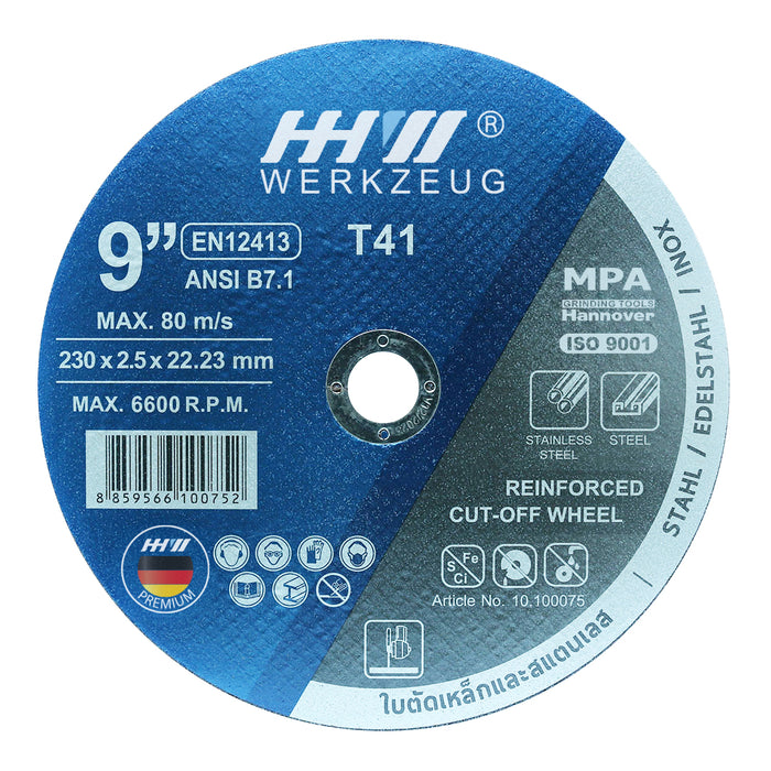 HHW ใบตัดเหล็กและสแตนเลส คมกริบ / CUTTING DISC SUPER CUT