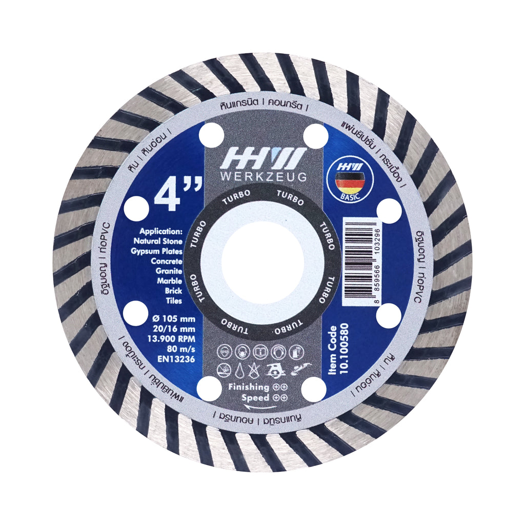 HHW ใบตัดเพชรเทอร์โบ / DIAMOND CUTTING DISC TURBO — HH-Werkzeug