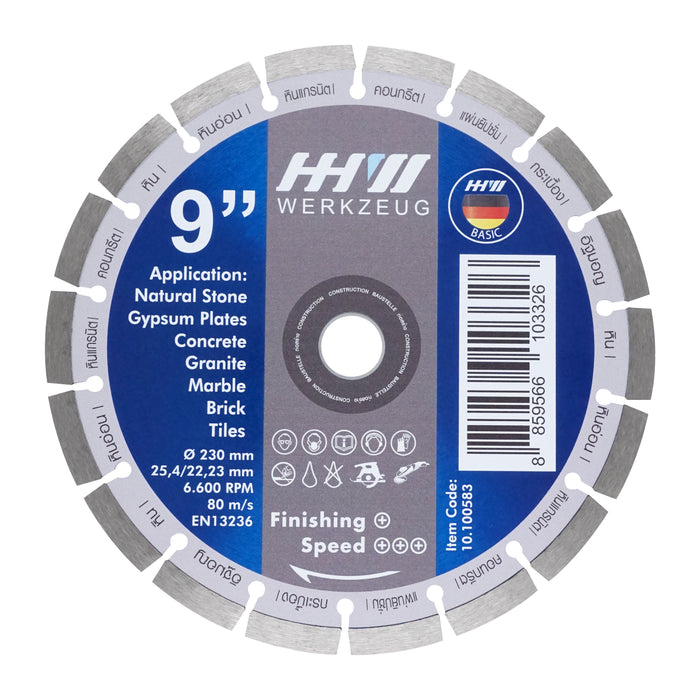 HHW ใบตัดเพชรงานก่อสร้าง / DIAMOND CUTTING DISC CONSTRUCTION