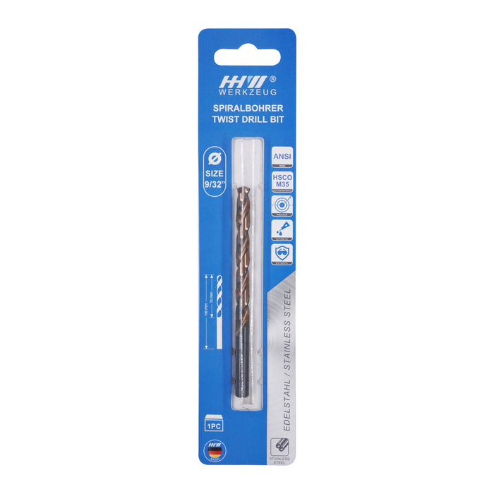 HHW ดอกสว่านเจาะสแตนเลส Twist Drill Bit for Stainless Steel ANSI HSCO