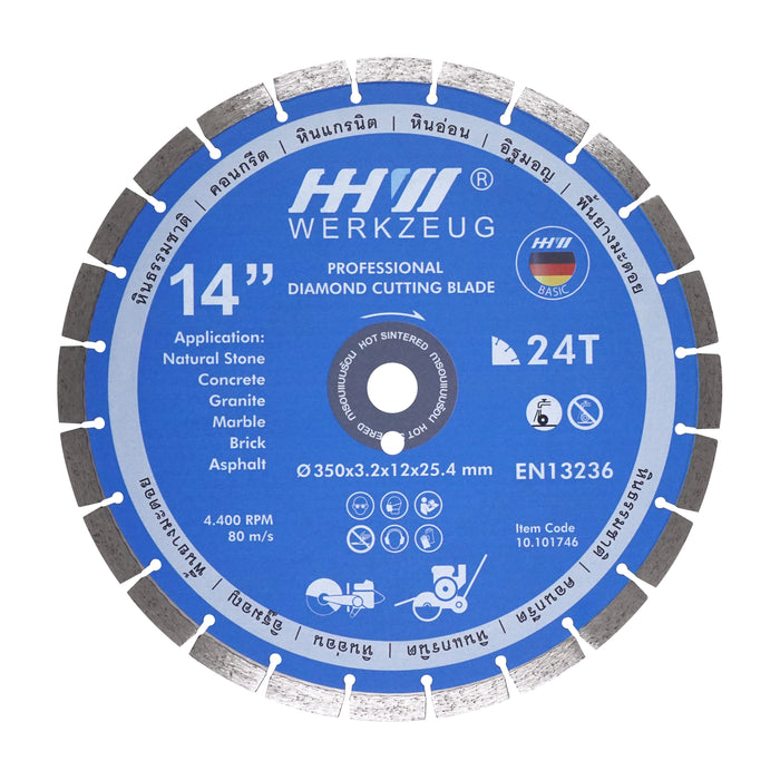 HHW ใบตัดเพชรงานก่อสร้าง / DIAMOND CUTTING DISC CONSTRUCTION