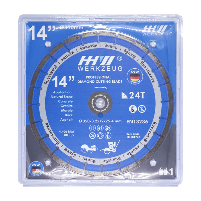 HHW ใบตัดถนน Silver Brazed / Diamond Cutting Discs Silver Brazed