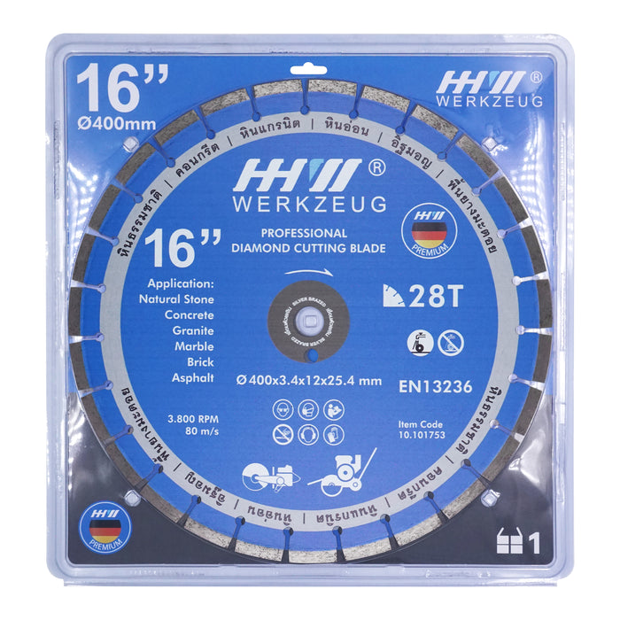 HHW ใบตัดถนน Silver Brazed / Diamond Cutting Discs Silver Brazed