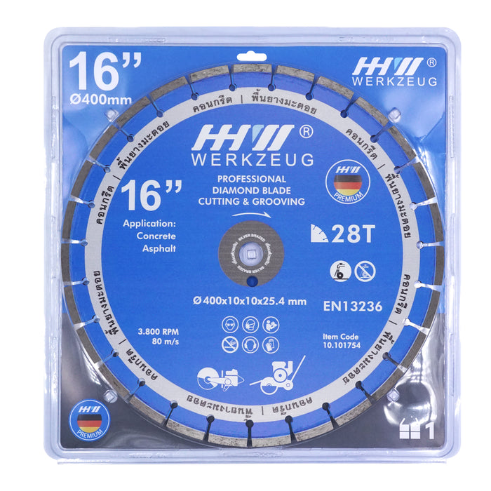 HHW ใบตัดถนน Cutting & Grooving / Diamond Cutting Disc Cutting & Grooving