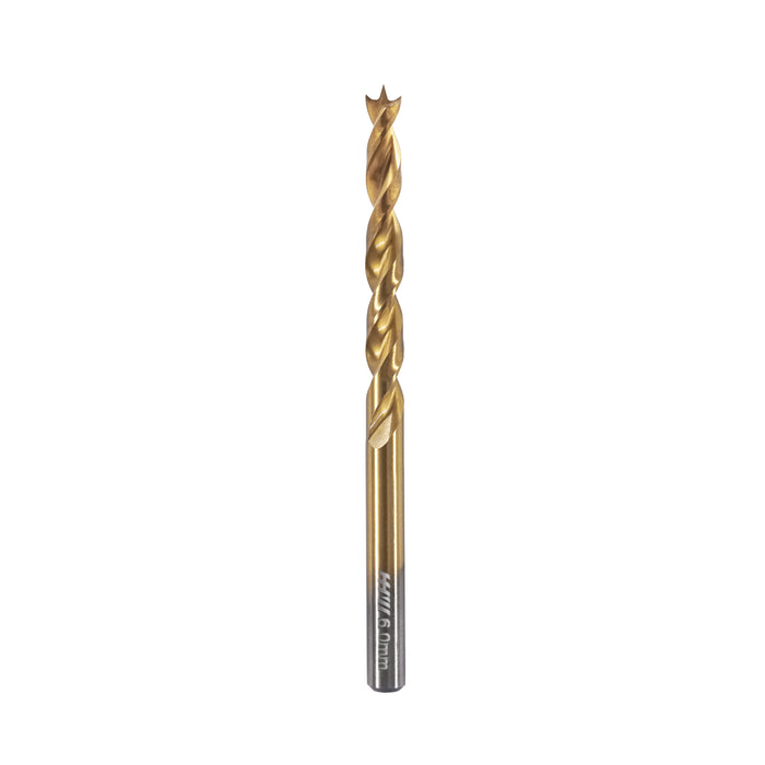 HHW ดอกสว่านเจาะไม้ พรีเมียม (Premium) Precision twist drill bit HSS TIN
