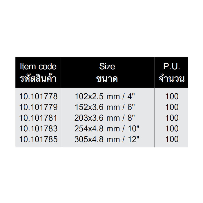 HHW เคเบิ้ลไทร์ Nylon Cable Ties