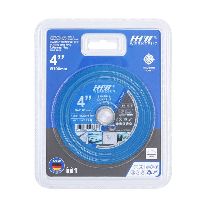 HHW ใบเพชรตัด-เจียร BLUE FINE Diamond Cutting & Grinding Disc BLUE FINE