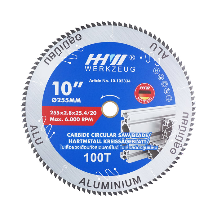 HHW ใบเลื่อยอลูมิเนียม TCT Saw Blade Aluminium