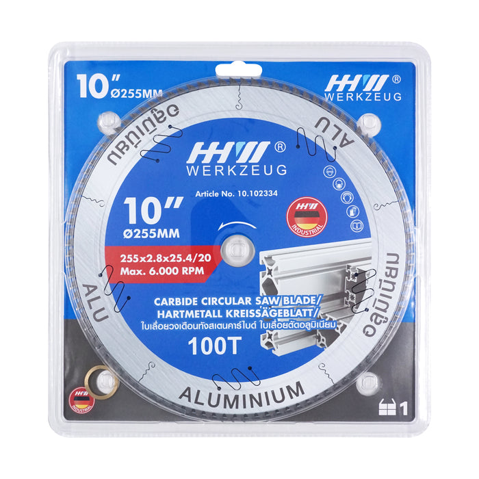 HHW ใบเลื่อยอลูมิเนียม TCT Saw Blade Aluminium
