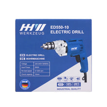 Load image into Gallery viewer, HHW สว่านไฟฟ้า 550 วัตต์ Electrical Drill ED550-10
