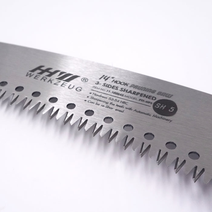 HHW เลื่อยโค้งตัดกิ่งไม้ ทรงตะขอ Pruning Saw Single Bend with Hook