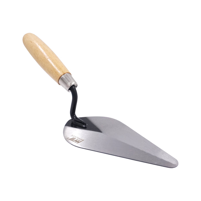 HHW เกรียงก่อสามเหลี่ยม Bricklaying Trowel Wood Handle