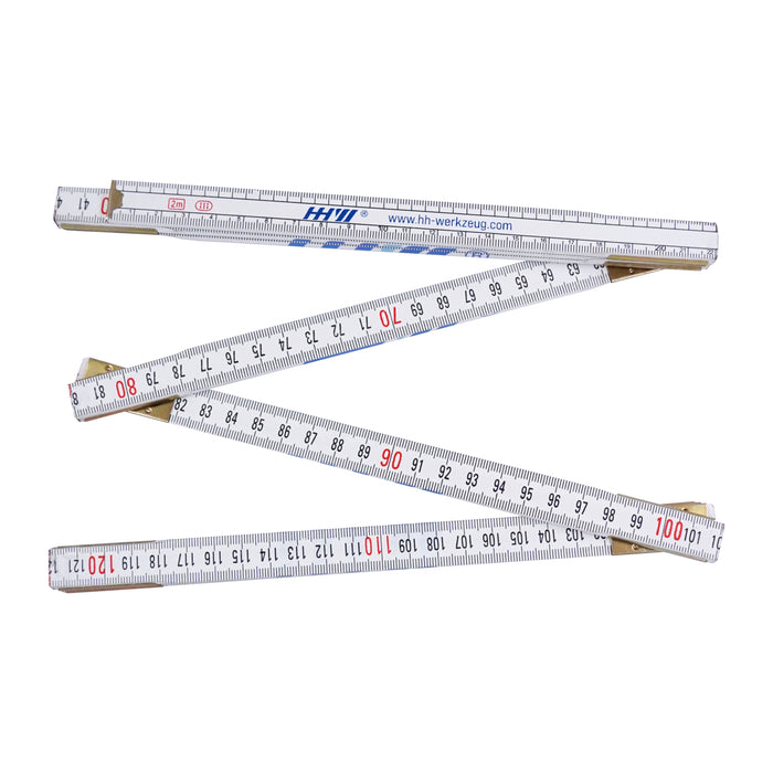 HHW ไม้บรรทัดแบบพับ 2 เมตร Folding Rule with Concealed Joint 2 meters