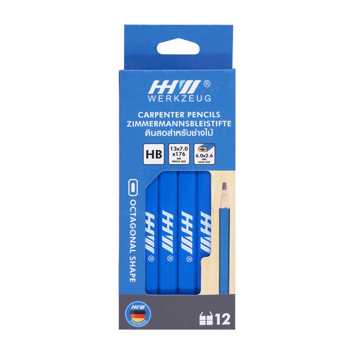 HHW ดินสอสำหรับช่างไม้ 12 แท่ง Carpenter's Pencil 12 pcs.