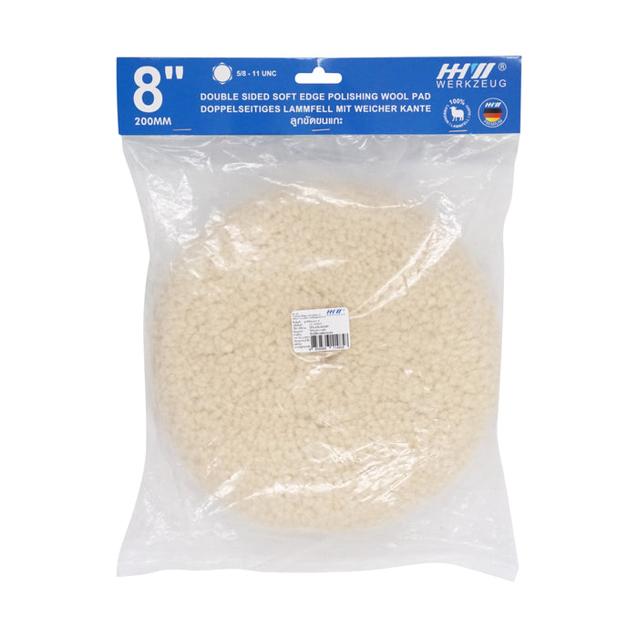 HHW ลูกขัดขนแกะ Double-sided soft edge polishing wool pad