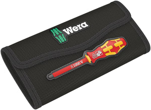 WERA Kraftform Kompakt VDE 18 Universal 1, Bit set with handle and inter-changeable blades