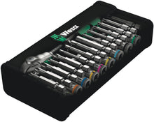 Load image into Gallery viewer, WERA 8100 SA 6 Zyklop Speed Ratchet Set, 1/4&quot; drive, metric
