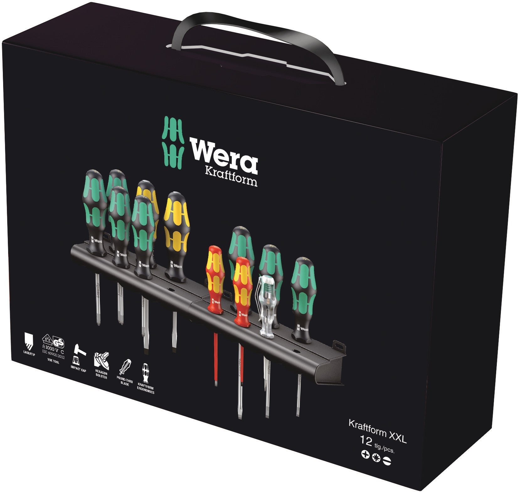 WERA Kraftform XXL, Screwdriver set for all-round applications