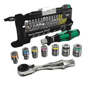 WERA Tool-Check PLUS, Bits assortment with ratchet + sockets