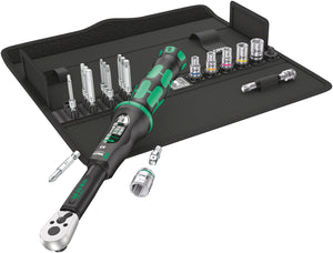 WERA Click-Torque A6 Set 1, Click-Torque Wrench in textile box+bits+sockets