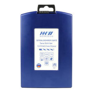 HHW ชุดดอกสว่านเจาะสแตนเลส DIN 338 HSCO (โคบอลต์ 5%) / TWIST DRILL BIT SET DIN 338 HSCO (5% COBALT)