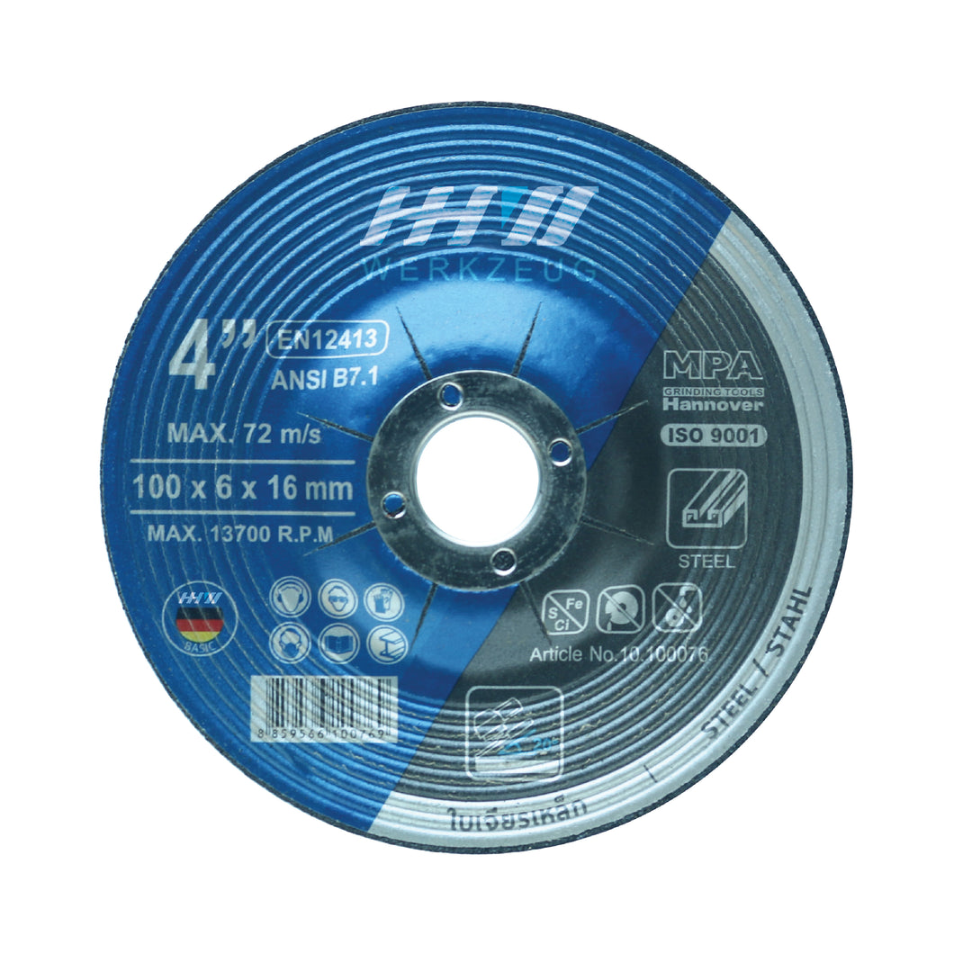 HHW ใบเจียรเหล็ก (หนา) งานก่อสร้าง / GRINDING WHEEL CONSTRUCTION