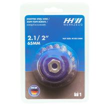 Load image into Gallery viewer, HHW Cup Brush Knoted Style (Steel) แปรงลวดรูปถ้วยแบบถัก (เหล็ก)
