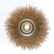 Load image into Gallery viewer, HHW แปรงลวดเคลือบทองเหลืองรูปถ้วย (เหล็ก) Cup Brush Brass Coated (steel)
