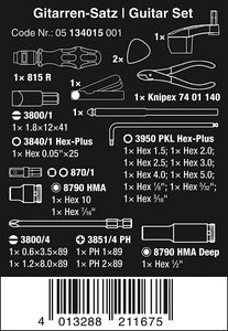 WERA 9100 Guitar tool set, 27 pieces