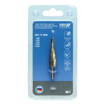 Load image into Gallery viewer, HHW ดอกสว่านทรงเจดีย์ HSS TIN / STEP DRILL BIT HSS TIN COATED
