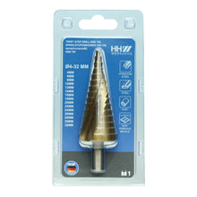 Load image into Gallery viewer, HHW ดอกสว่านทรงเจดีย์ HSS TIN / STEP DRILL BIT HSS TIN COATED
