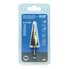 Load image into Gallery viewer, HHW ดอกสว่านทรงเจดีย์ HSS TIN / STEP DRILL BIT HSS TIN COATED
