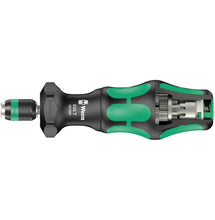 Load image into Gallery viewer, Wera ไขควง 826 T Kraftform Turbo bit-holding  พร้อม Rapidaptor หัวจับแบบปลดเร็ว
